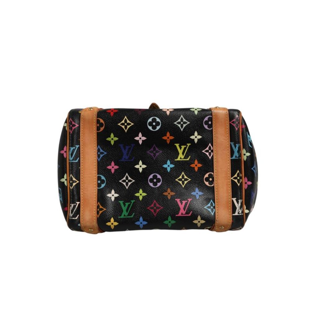 Louis Vuitton Black Monogram Multicolor Canvas Priscilla Women's Handbag - Picture 4 of 5
